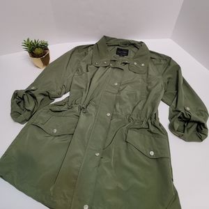 Sanctuary Military Anorak Olive Green Jacket